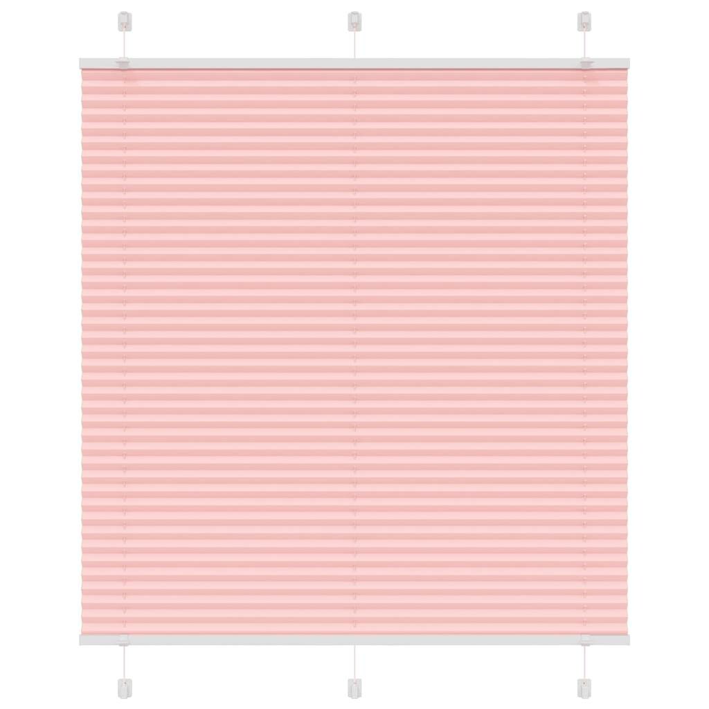 vidaXL Plissee Rosa 120x100 cm Stoffbreite 119,4 cm Polyester