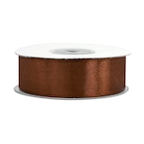thumbnail of 25mm Satinband 25m Schleifenband Geschenkband Dekoband Stoffband Bänder Braun