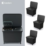 thumbnail of KEDEN - Pattumiera Systema con 4 scomparti da 10 litri ciascuno in nero