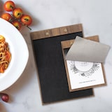 thumbnail of Securit® Menu A5 "Walnut" - Capa em couro - Madeira acabamento nogueira envernizada