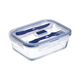 thumbnail of Lunch Box rectangle 122cL Pure Box Active - Luminarc - verre trempé extra résistant et hermétique + couverts