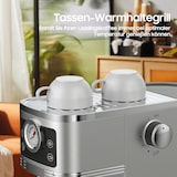 thumbnail of Barista Siebträgermaschine 20 Bar – Kaffeemaschine mit Manometer, Edelstahl-Design, schnellem Aufheizsystem & Profi Milchaufschäumer für Zuhause