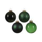 thumbnail of GLOUPIE Box 42 Palline Per Albero Di Natale In Vetro Resistente Verde, 3 Misure Ø 7, 6, 5 cm, In Diverse Finiture Color Verde