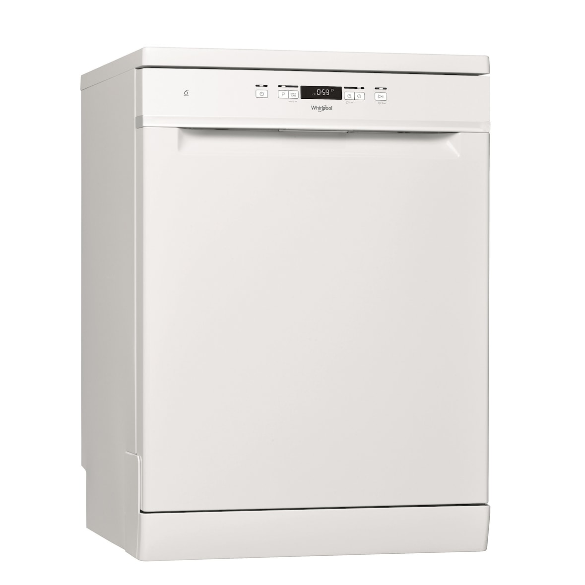 Whirlpool Lave vaisselle  WFC3C34 Posable, 60cm, Blanc, 44dB,Classe D, 14 couverts, 8 prog ,6e Sens,Dép diff 24h,Multizone,Natural Dry,IR : 7,5