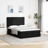 thumbnail of vidaXL Ottoman-Bett mit Matratze & LEDs Schwarz 140x190 cm Stoff