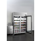 thumbnail of METRO PROFESSIONAL Frigorífico com porta de vidro GRE1400G, aço inoxidável, 131.4 x 80.5 x 209 cm, 940 L, prateado