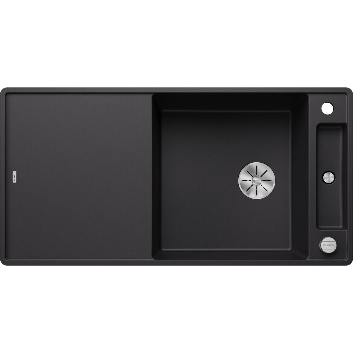 BLANCO AXIA III XL 6 S-F Spüle schwarz, flächenbündig ab 60 cm mit Zubehör