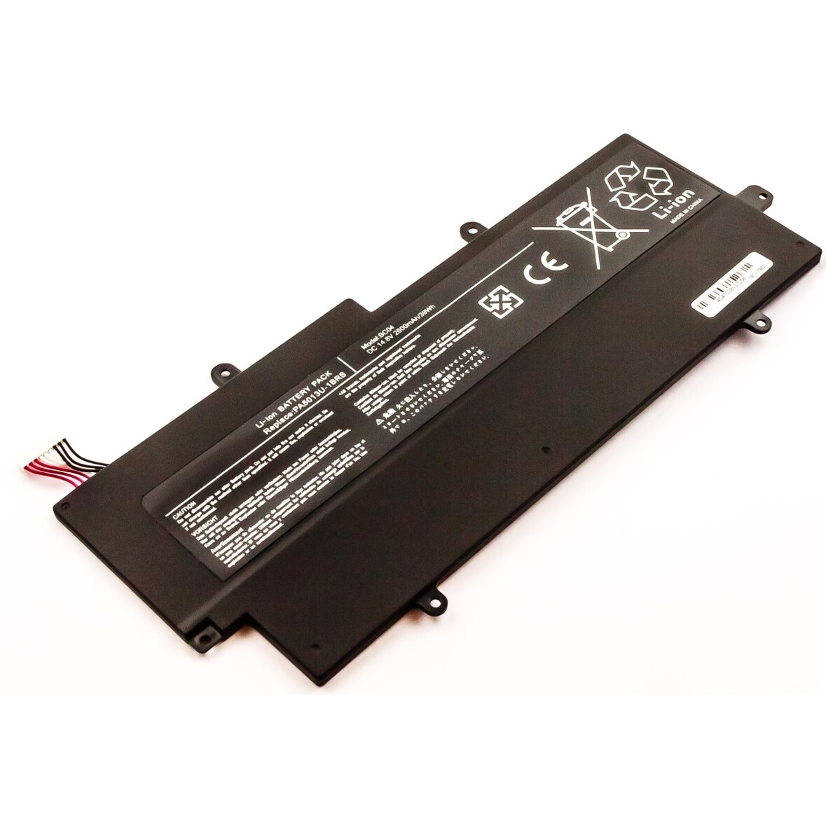 Akku für Toshiba Portege Z930-14L Li-Pol 14,8 Volt 3000 mAh schwarz