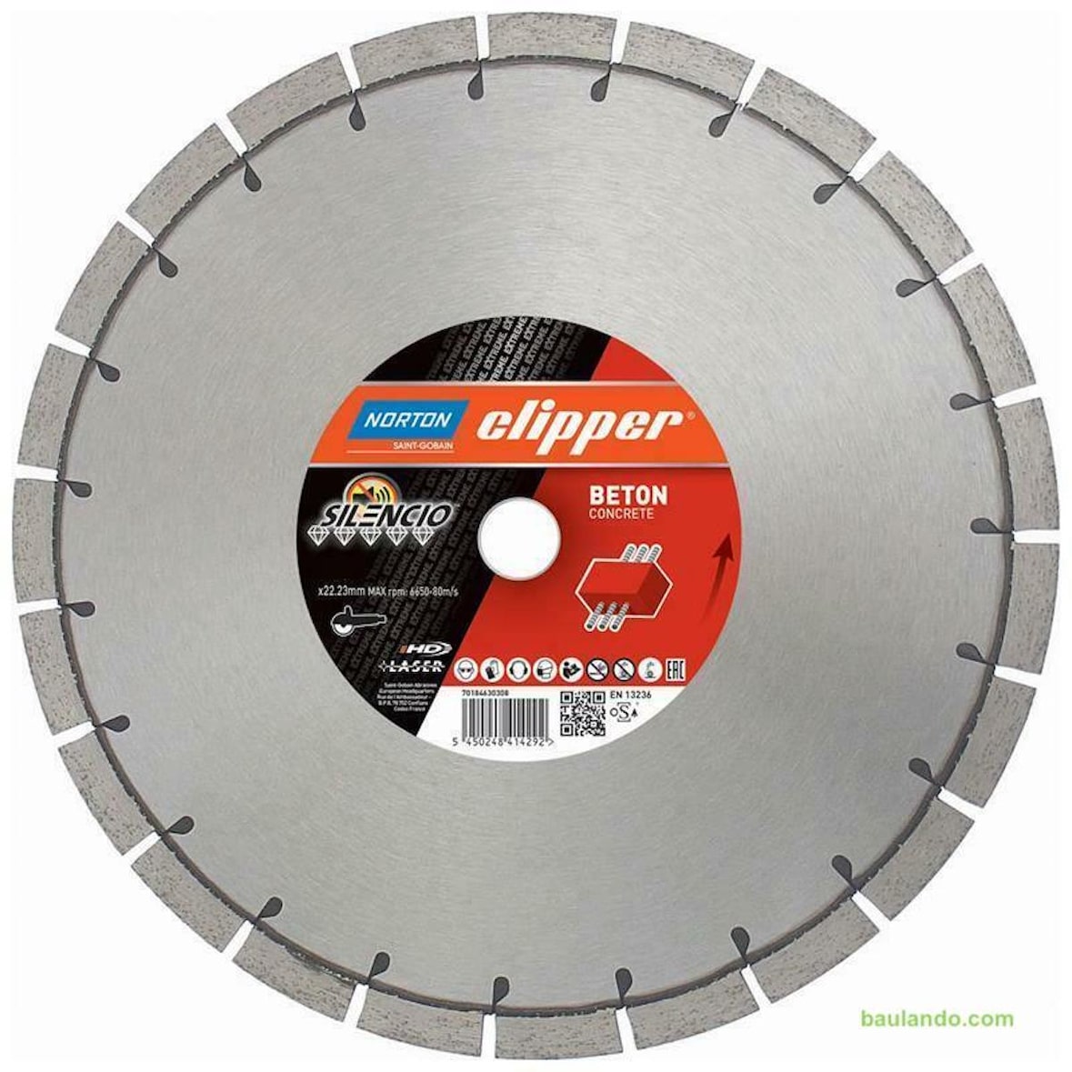 Norton Clipper Diamanttrennscheibe Extreme Beton Silencio -  350 x 25,4 mm