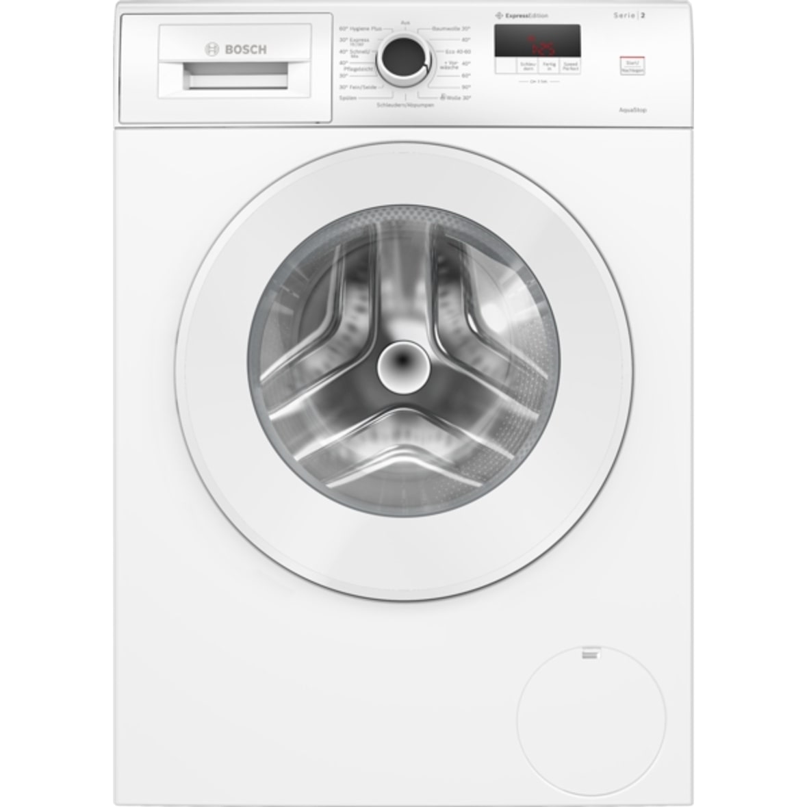 Bosch Serie 2 WGE0242H Waschmaschine, Frontlader, 7 kg, 1400 U/min., Weiß