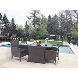 thumbnail of Möbilia Garten Sitzgruppe 3-tlg | 2 Sessel inkl. Sitzkissen, 1 Tisch | Polyrattan | braun | 10020013 | Serie GARTEN