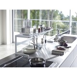 thumbnail of Yamazaki Küchenregal Standregal Arbeitsplatte weiß Metall ausziehbar 54-92x25x22cm "TOWER"