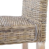 thumbnail of Lote de 6 sillas de comedor Littau, silla de mimbre Silla de cocina, ratán Kubu