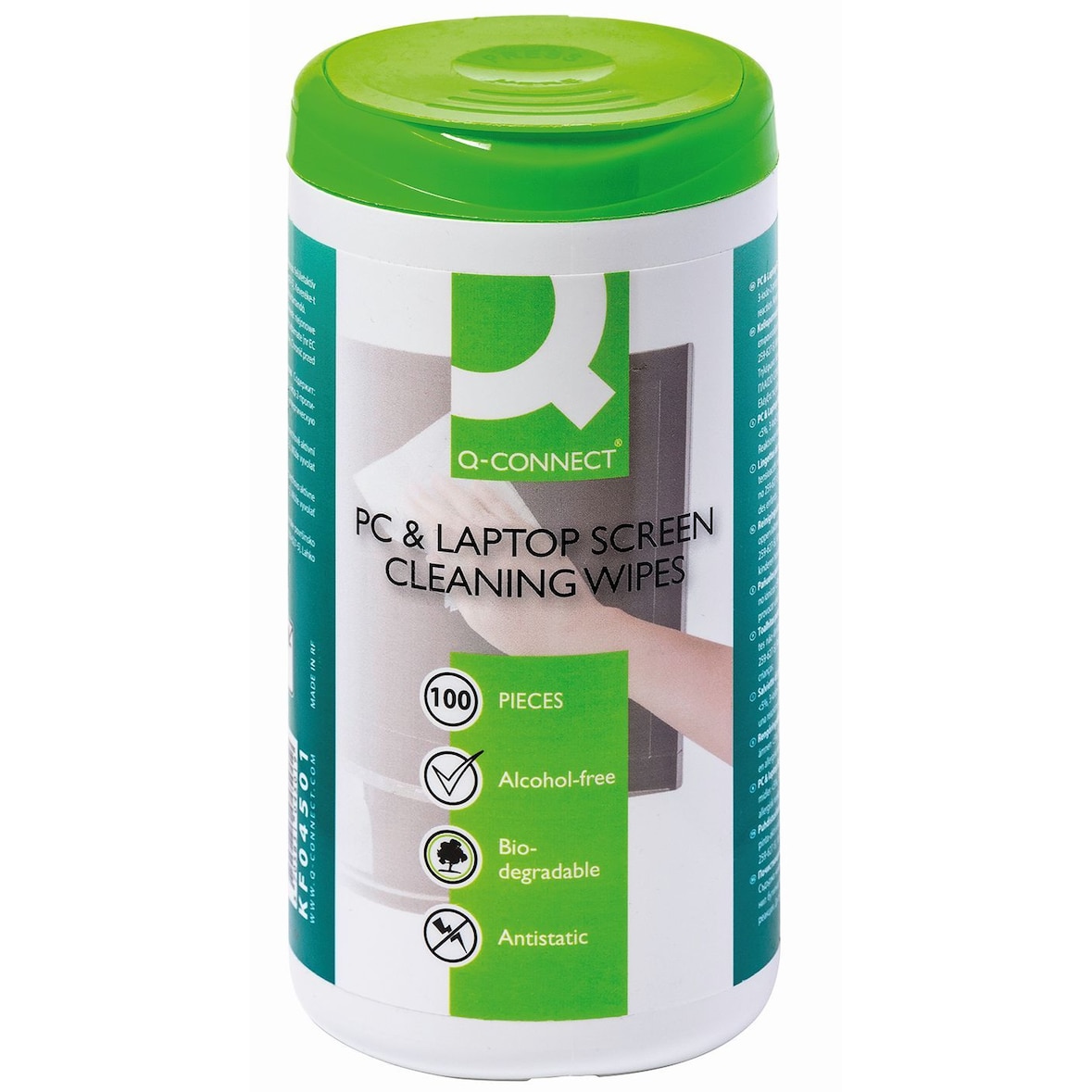 Q-Connect® KF04501 Reinigungstücher für Bildschirm/TV-Bildschirm/Tablet PCs