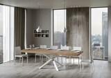 thumbnail of Volantis Premium Ausziehtisch 180/284x90 cm Natur-Eiche weiße Beine