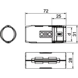 thumbnail of OBO Bettermann Quick-Pipe-Verbind.-muffe 3000 MMS M25 LGR 2154085