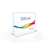 thumbnail of Tischaufsteller »T-Ständer« DIN A4 quer, glasklarer PS-Kunststoff