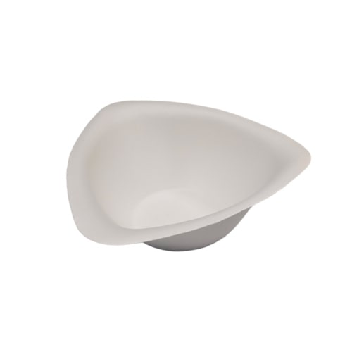 600 Bio Suppenterrinen Suppenschalen 500ml dreieckig Ø18,5cm 6,7cm hoch Bagasse/Zuckerrohr