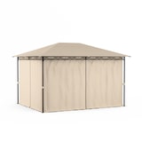 thumbnail of Mondo 3x4 Pavillon mit Metallrahmen und 4 Seitenwänden Beige