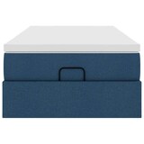thumbnail of vidaXL Ottoman-Bett mit Matratze Blau 90x190 cm Stoff