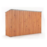 thumbnail of Casetta giardino lamiera Box in Acciaio Zincato 307x100cm x h1.92m - 75KG - 3.07mq - LEGNO