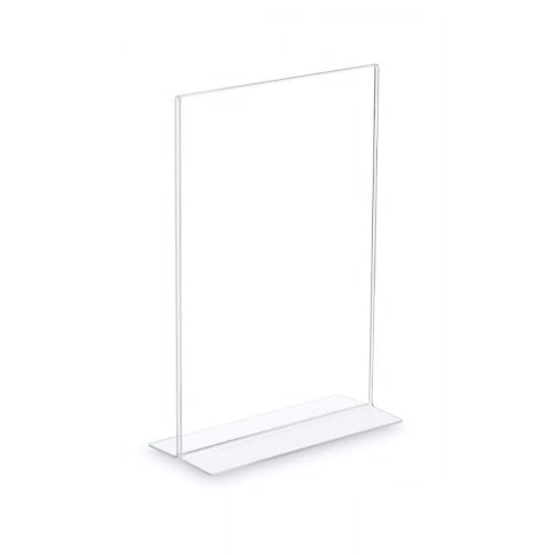 Tischaufsteller T-Ständer »Vilani« DIN A7, Acrylglas