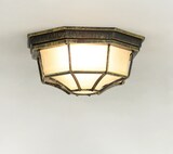 thumbnail of Candeeiro de parede para exterior MILANO Gold Antique Aluminium Glass 1x E27 max. 60 Watt | LE16722