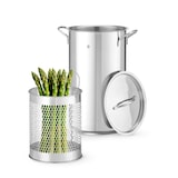 thumbnail of Pentola per pasta Hendi, pentola per asparagi da 5,5 litri, 3 pezzi, in acciaio inox