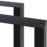 thumbnail of Juego de 2 patas de mesa Ilkan Negro/90 cm