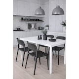 thumbnail of Set 4 Sedie Impilabili in polipropilene 83x56x46 cm Colore Antracite Design Moderno
