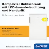 thumbnail of Exquisit Vollraumkühlschrank KS16-V-H-010D weiss | 133 l Fassungsvermögen | Weiß