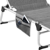 thumbnail of tectake Espreguiçadeira Lorella acolchoada, dobrável  Cinzento Jaspeado