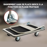 thumbnail of Plattformwagen, klappbar, Stahl, Schwarz, Tragkraft 150 kg