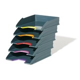 thumbnail of DURABLE Varicolor Briefablage-Set  Polystyrol Stapelbar DIN A4 Farbig sortiert 5 Stück