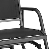 thumbnail of tectake Banc à bascule Greta 2 places 121 x 72 x 86,5 cm - noir -404599