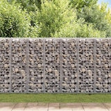 thumbnail of vidaXL Gabionenwand mit Abdeckung Verzinkter Stahl 20×20×100 cm