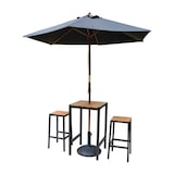 thumbnail of Bolero barkruk staal en acaciahout