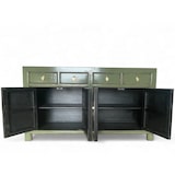 thumbnail of OPIUM OUTLET Mobili Comò Credenza Armadio Legno 150x40x85 cm, 31196 completamente assemblato, asiatico cinese orientale, oliv