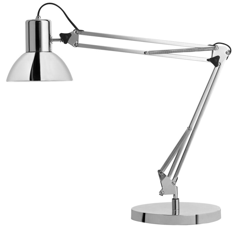 Lampe de bureau Success, à LED, coloris chrome, sans ampoule