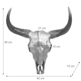 thumbnail of Décoshop26 - Tête de taureau décoration murale 45cm trophée longhorn en polyrésine intérieur/extérieur naturel 04_0002848