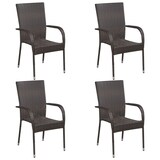thumbnail of Helloshop26 - Juego de comedor de jardín exterior de 5 piezas en marrón 02_0013812