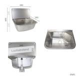 thumbnail of Edelstahl-Universal-Ausgussbecken `Leon` mit Ab- und Überlauf
