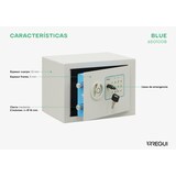 thumbnail of ARREGUI BLUE 650100B Cofre com código, fácil de utilizar, cofre eletrónico com teclado para casa, 17 x 23 x 17 x 17 cm, 3 L, Branco