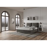 thumbnail of Letto Matrimoniale Antea 150x190 rete e contenitore grigio