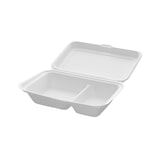 thumbnail of MONOUSO - Suikerriet Gescharnierd Burger Container 25,1x16,2x6,5cm (50 Stuks)