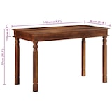 thumbnail of Mesa de comedor madera maciza de acacia 120x60x77 cm