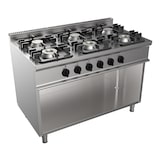 thumbnail of Piano Cottura Cucina A Gas 6 Fuochi - Linea 70 - Mod.G7Gwrg6Dc3M3GM - A Giorno - Con Fiamma Pilota - Potenza Kw 36 - Dim: Cm L 105 X P 70 X H 85 -