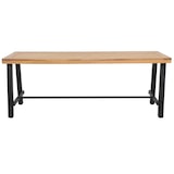 thumbnail of METRO PROFESSIONAL Conjunto de mesa e bancos de exterior Picada 3 peças, 1 mesa 220 x 70 cm, 2 bancos 180 x 31 cm, castanho natural