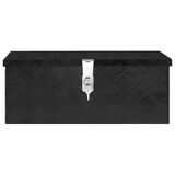 thumbnail of DELUKE® Aluminiumbox mit Deckel - Abschließbar Alubox Deichselbox Alu Anhängerbox Werkzeugkiste Metall Transportbox Metallkiste, 60x23,5x23cm Schwarz