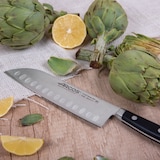 thumbnail of Arcos Cuchillo Santoku Cuchillo Asiático, Hoja con alveolos de Acero Inoxidable NITRUM 170 mm, Mango de Polioximetileno (POM), Color Negro